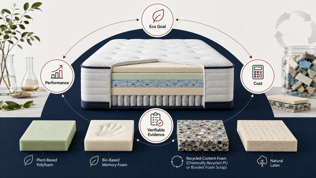Sustainable foam options for private label mattresses balancing environmental goals performance cost and verified claims